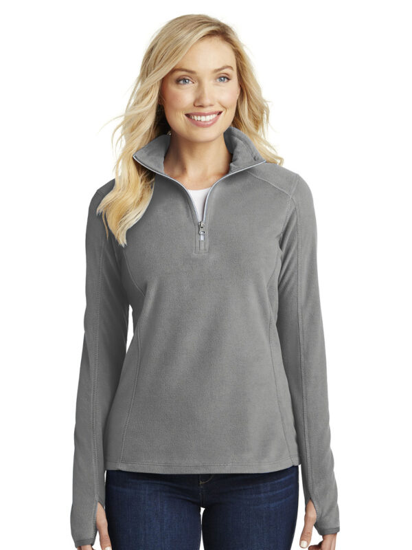 Port Authority Ladies Microfleece 1/2-Zip Pullover - Image 3