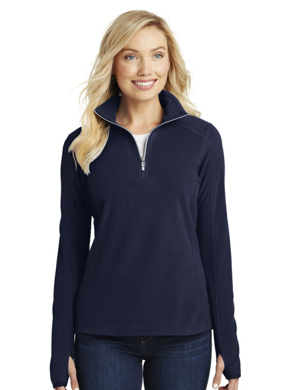 Port Authority Ladies Microfleece 1/2-Zip Pullover - Image 4