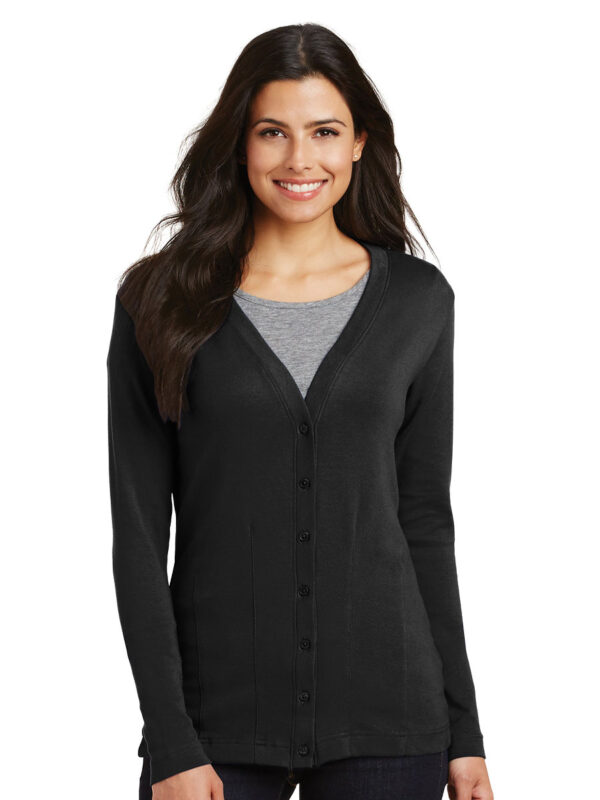 Port Authority Ladies Modern Stretch Cotton Cardigan - Image 2