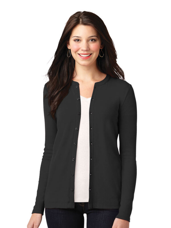Port Authority Ladies Concept Stretch Button-Front Cardigan - Image 5