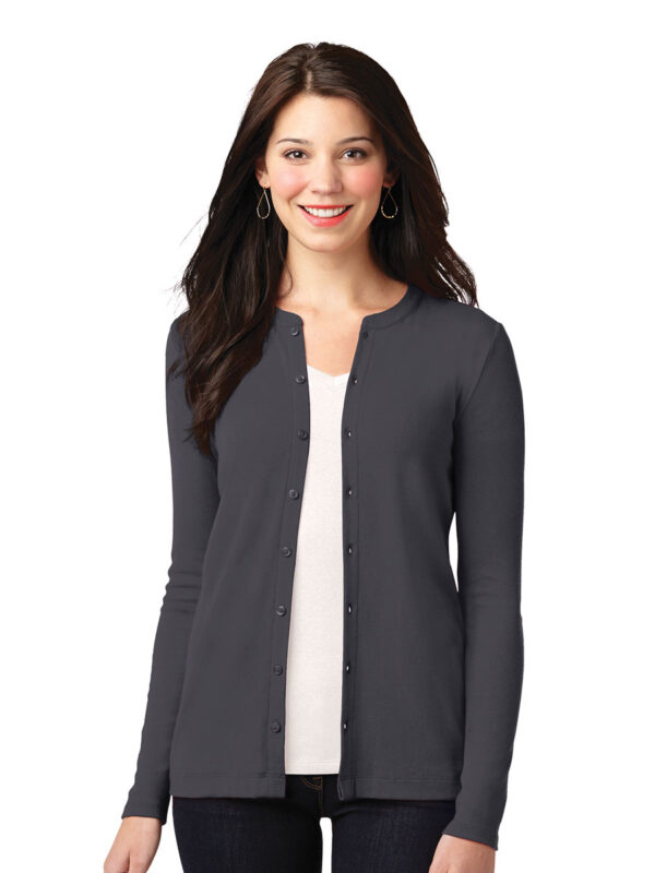 Port Authority Ladies Concept Stretch Button-Front Cardigan - Image 4