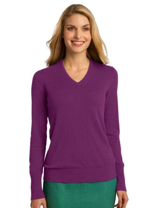 Port Authority Ladies V-Neck Sweater - Image 5